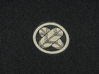 平和屋着物■豪華黒留袖　駒刺繍　飛鶴御所車文　金彩　正絹　逸品　BAAY3522hj