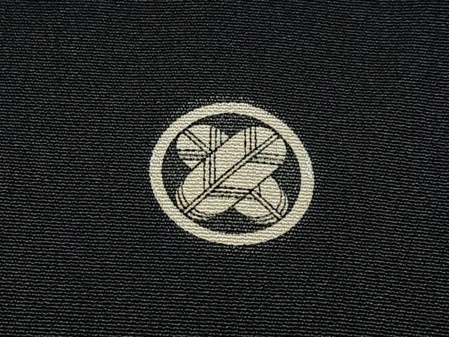 平和屋着物■豪華黒留袖　駒刺繍　飛鶴御所車文　金彩　正絹　逸品　BAAY3522hj