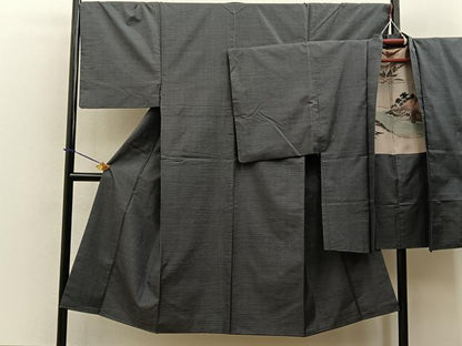 平和屋着物■男性　本場大島紬　アンサンブル　100亀甲　総詰め　正絹　逸品　BAAY3525hj