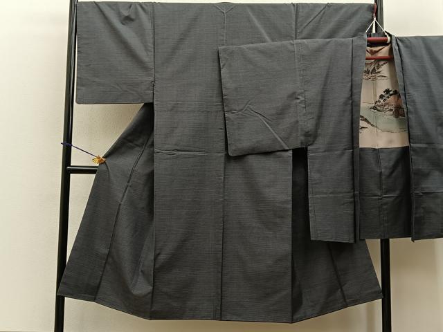 平和屋着物■男性　本場大島紬　アンサンブル　100亀甲　総詰め　正絹　逸品　BAAY3525hj