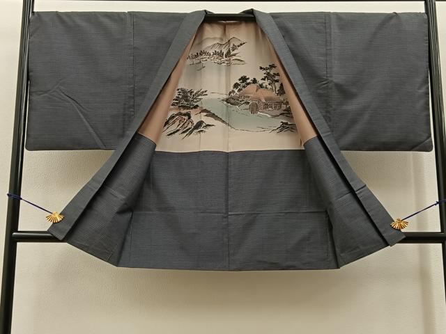 平和屋着物■男性　本場大島紬　アンサンブル　100亀甲　総詰め　正絹　逸品　BAAY3525hj