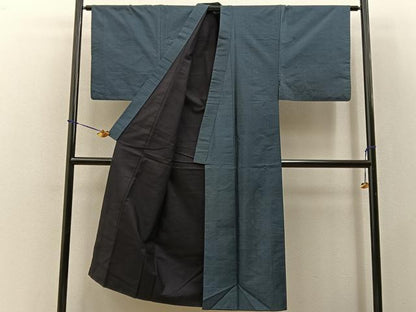 平和屋着物■男性　本場大島紬　80亀甲　総詰め　正絹　逸品　BAAY3526hj