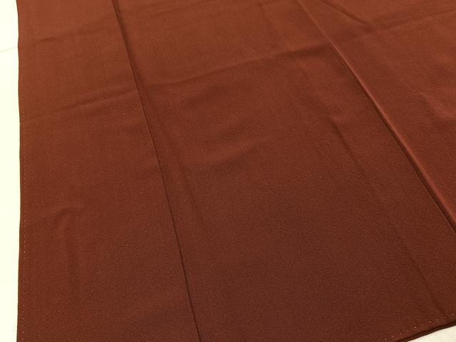 平和屋着物■上質な色無地　葡萄茶色　正絹　逸品　BAAY3527hj