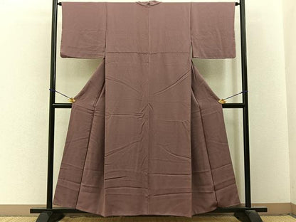 平和屋着物■上質な色無地　退紅色　松坂屋扱い　正絹　逸品　BAAY3530hj