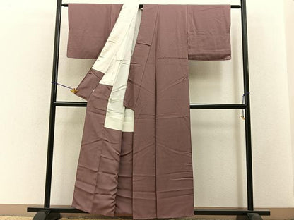 平和屋着物■上質な色無地　退紅色　松坂屋扱い　正絹　逸品　BAAY3530hj