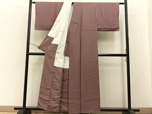 平和屋着物■上質な色無地　退紅色　松坂屋扱い　正絹　逸品　BAAY3530hj