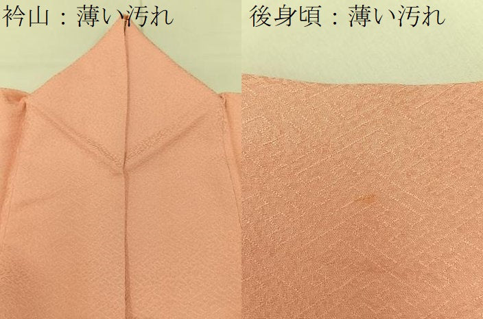 平和屋着物■中国三大刺繍　スワトウ刺繍　無地絵羽訪問着　総刺繍　扇面花文　珊瑚色　正絹　逸品　BAAY3535hj