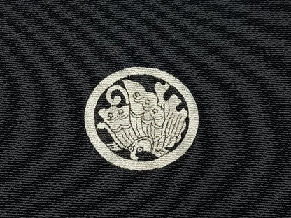 平和屋着物■豪華黒留袖　作家物　駒刺繍　渡橋草葉文　金彩　正絹　逸品　BAAY3536hj
