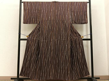 平和屋着物■上質な小紋　花蝶文　正絹　逸品　BAAY3546hj