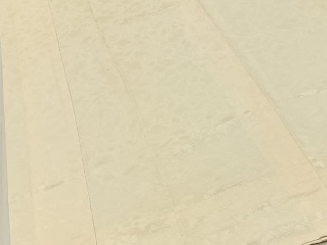 平和屋着物■長襦袢　袷　霞地紋　鳥の子色　正絹　逸品　BAAY3553hj