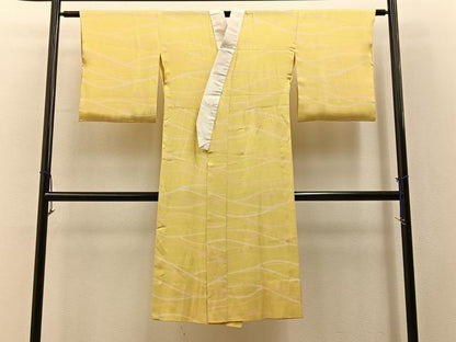 平和屋着物■長襦袢　無双仕立て　流線文　正絹　逸品　BAAY3554hj