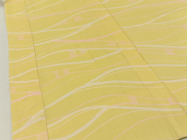平和屋着物■長襦袢　無双仕立て　流線文　正絹　逸品　BAAY3554hj