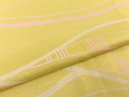 平和屋着物■長襦袢　無双仕立て　流線文　正絹　逸品　BAAY3554hj
