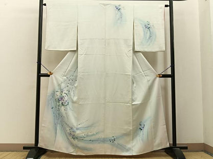 平和屋着物■訪問着　草花文　暈し染め　正絹　逸品　BAAY3556hj