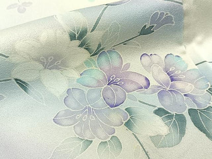 平和屋着物■訪問着　草花文　暈し染め　正絹　逸品　BAAY3556hj