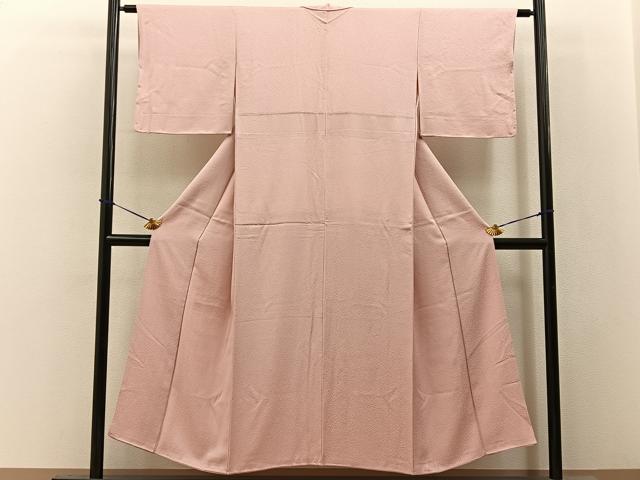 平和屋着物■上質な色無地　紋意匠　虹色　正絹　逸品　BAAY3563hj