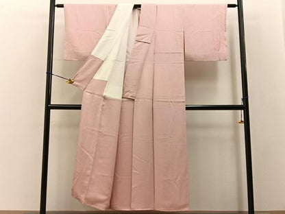 平和屋着物■上質な色無地　紋意匠　虹色　正絹　逸品　BAAY3563hj