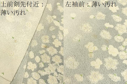 平和屋着物■上質な小紋　舞花文　暈し染め　正絹　逸品　BAAY3579hj