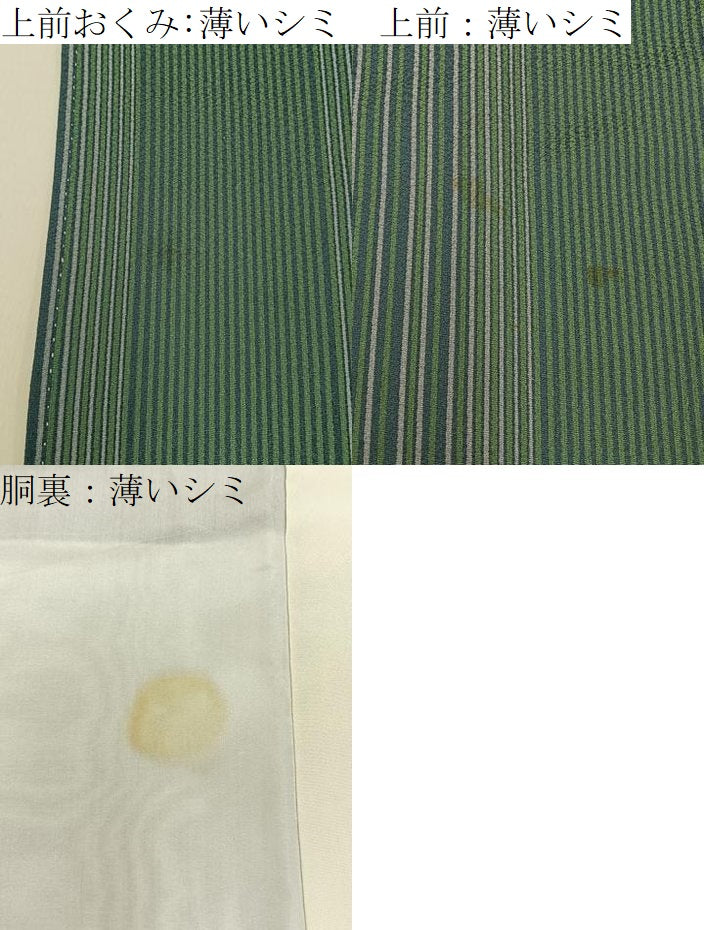 平和屋着物■上質な小紋　縞　正絹　逸品　BAAY3580hj