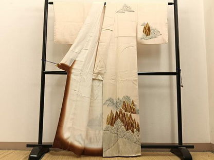 平和屋着物■訪問着　樹林文　正絹　逸品　未使用　BAAY3581hj