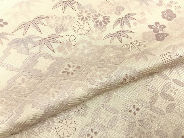 平和屋着物■上質な小紋　有職花文　正絹　逸品　BAAY3582hj