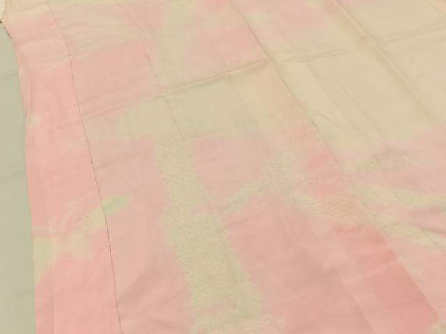 平和屋着物■長襦袢　袷　鹿の子梅笹文　正絹　逸品　BAAY3585hj