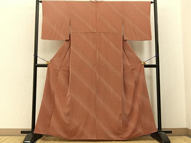 平和屋着物■小紋　流線文　洗える着物　BAAY3604hj