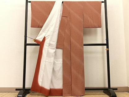平和屋着物■小紋　流線文　洗える着物　BAAY3604hj