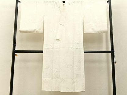平和屋着物■長襦袢　無双仕立て　辻が花地紋　正絹　逸品　BAAY3606hj