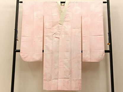 平和屋着物■振袖用長襦袢 無双仕立て 花地紋 暈し染め 洗える着物 BAAY3607hj