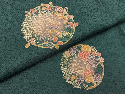 平和屋着物■小紋　鹿の子花丸文　洗える着物　BAAY3611hj