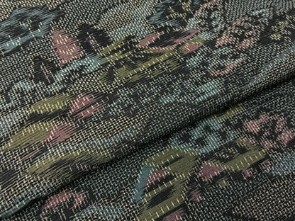 平和屋着物■上質な紬　風景文　正絹　逸品　BAAY3625hj