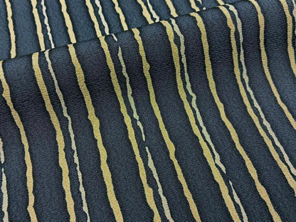 平和屋着物■上質な小紋　変わり縞　正絹　逸品　BAAY3629hj