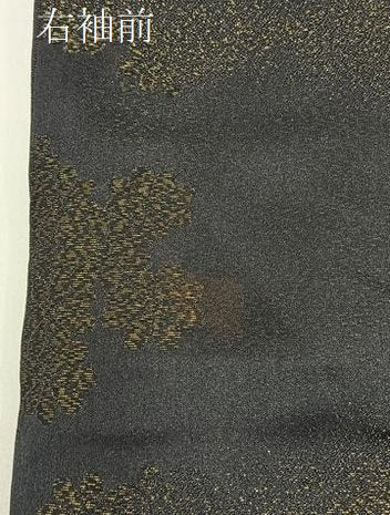 平和屋着物●訪問着　駒刺繍　菱花文　金彩　金通し地　正絹　逸品　BAAY3630hj