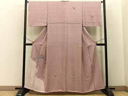 平和屋着物■訪問着　絞り　刺繍　茶屋辻　金糸　正絹　逸品　BAAY3635hj