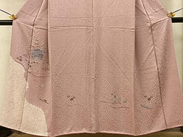 平和屋着物■訪問着　絞り　刺繍　茶屋辻　金糸　正絹　逸品　BAAY3635hj