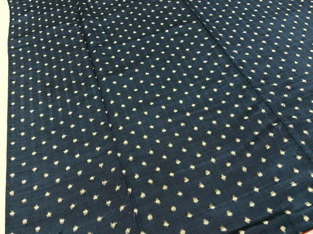 平和屋着物■上質な紬　あられ文様　正絹　逸品　BAAY3637hj