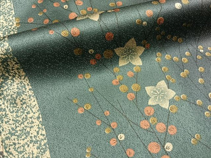 平和屋着物■上質な小紋　桔梗　暈し染め　正絹　逸品　BAAY3638hj