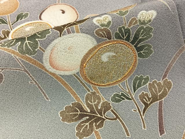 平和屋着物■京友禅作家　外池雅峰　色留袖　駒刺繍　松竹梅花文　暈し染め　金彩　正絹　逸品　BAAY3639hj