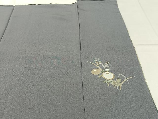 平和屋着物■京友禅作家　外池雅峰　色留袖　駒刺繍　松竹梅花文　暈し染め　金彩　正絹　逸品　BAAY3639hj