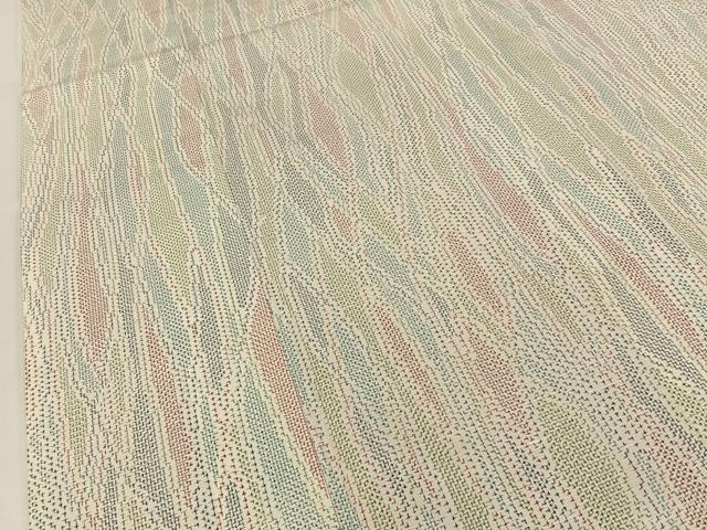 平和屋着物■上質な紬　抽象文様　正絹　逸品　BAAY3642hj