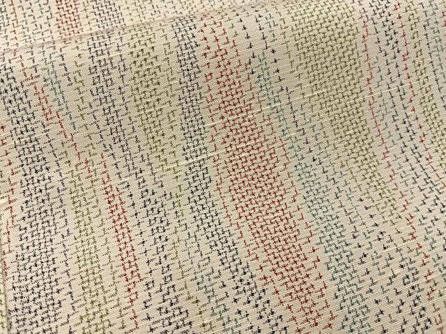 平和屋着物■上質な紬　抽象文様　正絹　逸品　BAAY3642hj