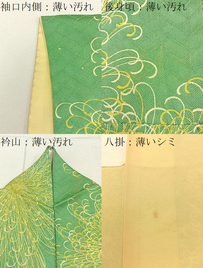 平和屋着物■上質な小紋　乱菊　正絹　逸品　BAAY3647hj