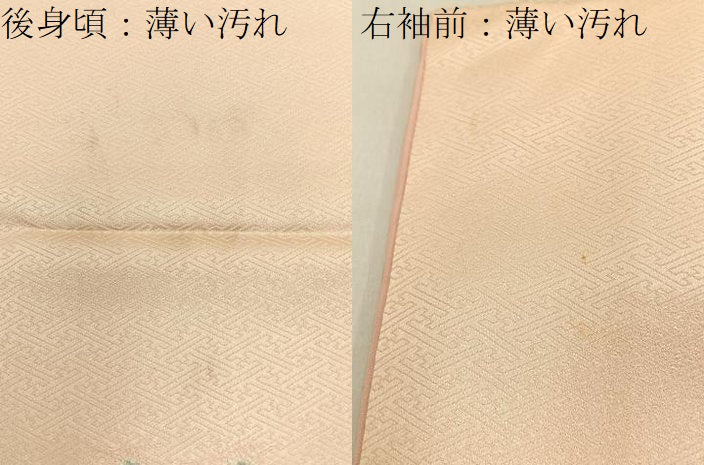 平和屋着物■訪問着　絞り　刺繍　紅白椿　金彩　正絹　逸品　BAAY3656hj