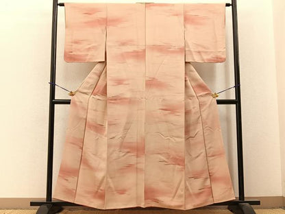 平和屋着物■上質な小紋　霞文　暈し染め　正絹　逸品　BAAY3658hj