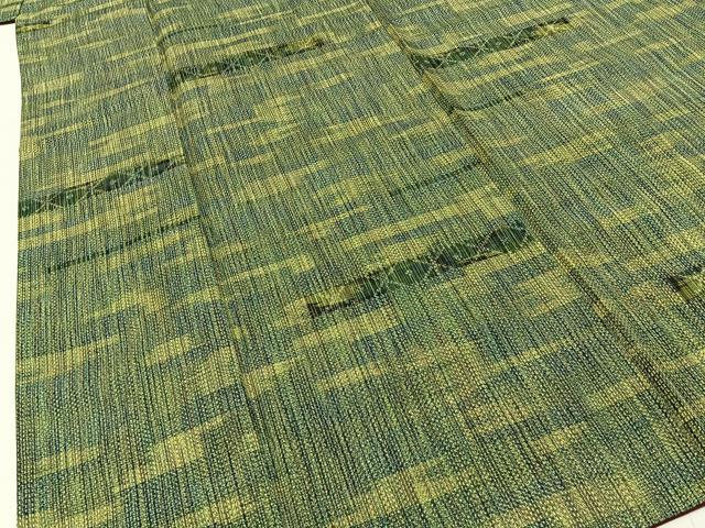平和屋着物■上質な紬　横段吉祥文　正絹　逸品　BAAY3669hj