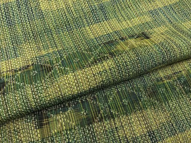平和屋着物■上質な紬　横段吉祥文　正絹　逸品　BAAY3669hj