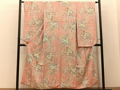 平和屋着物■豪華振袖　飾花文　正絹　逸品　BAAY3673hj