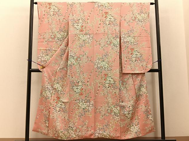 平和屋着物■豪華振袖　飾花文　正絹　逸品　BAAY3673hj