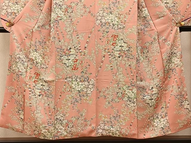 平和屋着物■豪華振袖　飾花文　正絹　逸品　BAAY3673hj